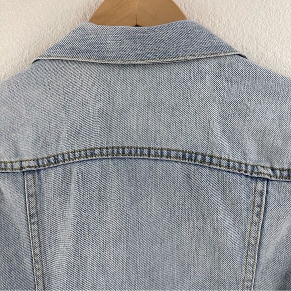 Gap distressed cotton denim jacket size M - Picture 4 of 9